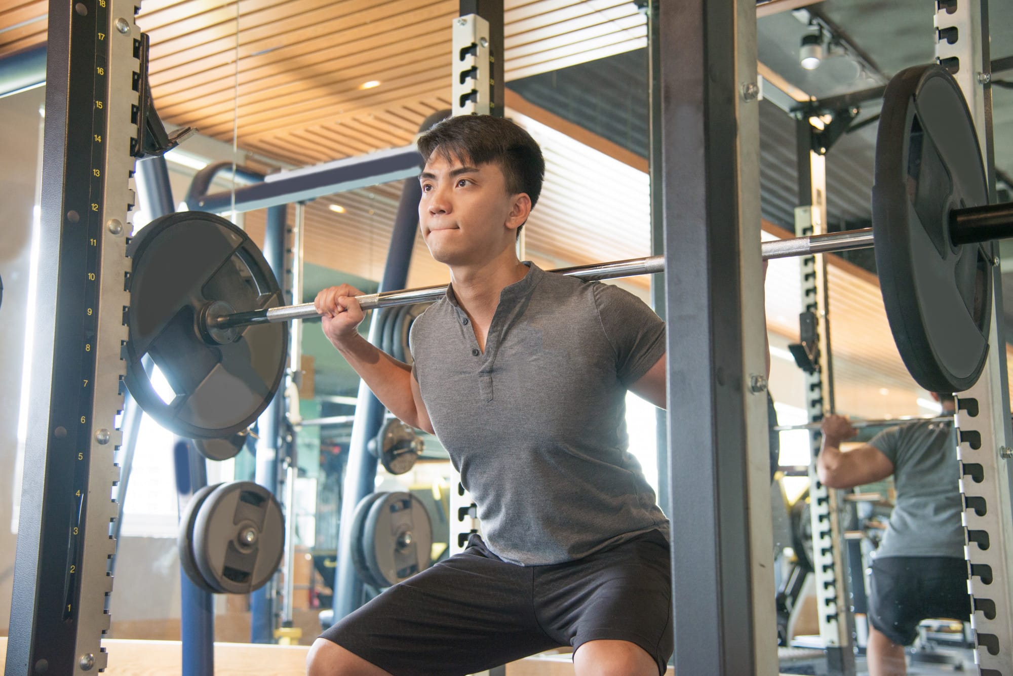 Image of a strength & conditioning workshop conducted in Temasek Polytechnic